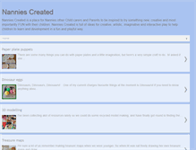 Tablet Screenshot of nanniescreated.blogspot.com