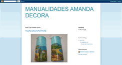 Desktop Screenshot of manualidadesamandadecora.blogspot.com