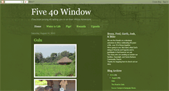 Desktop Screenshot of five40window.blogspot.com