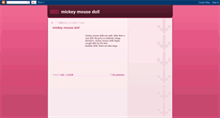 Desktop Screenshot of mymickeymousedoll-aida.blogspot.com