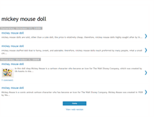 Tablet Screenshot of mymickeymousedoll-aida.blogspot.com