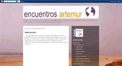 Desktop Screenshot of encuentrosartemur.blogspot.com