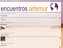 Tablet Screenshot of encuentrosartemur.blogspot.com