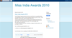 Desktop Screenshot of missindiaawards2010.blogspot.com