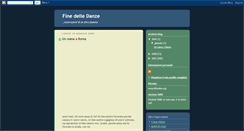 Desktop Screenshot of finedelledanze.blogspot.com