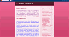 Desktop Screenshot of culturascolombinas.blogspot.com