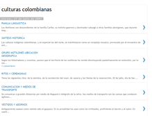 Tablet Screenshot of culturascolombinas.blogspot.com