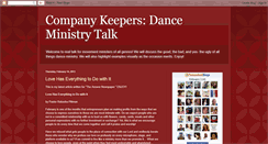 Desktop Screenshot of companykeepers.blogspot.com