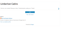 Tablet Screenshot of limberlostcabins.blogspot.com