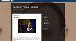 Desktop Screenshot of footballfromadistance.blogspot.com