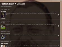 Tablet Screenshot of footballfromadistance.blogspot.com