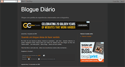 Desktop Screenshot of blogue-diario.blogspot.com