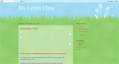 Desktop Screenshot of mslyonsclass.blogspot.com