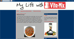 Desktop Screenshot of mylifewithvitamix.blogspot.com