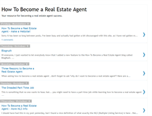 Tablet Screenshot of howtobecomea-realestateagent.blogspot.com