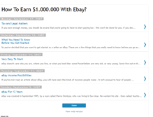 Tablet Screenshot of ebay-million.blogspot.com