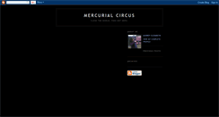 Desktop Screenshot of mercurialcircus.blogspot.com