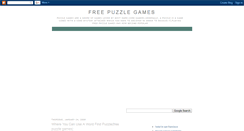Desktop Screenshot of free-puzzle-games.blogspot.com