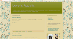 Desktop Screenshot of loveisaquatic.blogspot.com