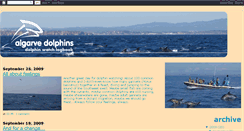 Desktop Screenshot of algarvedolphins.blogspot.com