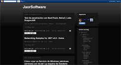 Desktop Screenshot of jaor-software.blogspot.com