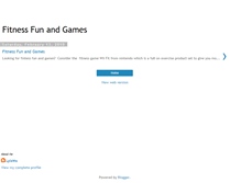 Tablet Screenshot of fitness-fun-and-games.blogspot.com