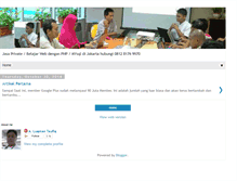 Tablet Screenshot of kursusprivatephpmysql.blogspot.com