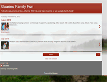 Tablet Screenshot of guarinofamily.blogspot.com