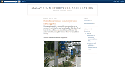 Desktop Screenshot of malaysiamotocycleassociation.blogspot.com