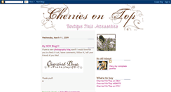 Desktop Screenshot of cherriesontopbows.blogspot.com