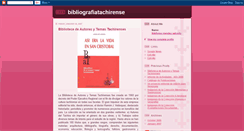 Desktop Screenshot of bibliografiatachirense.blogspot.com