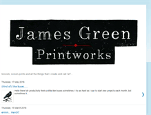 Tablet Screenshot of jamesgreenprintworks.blogspot.com