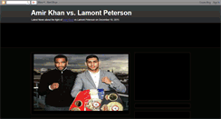 Desktop Screenshot of amir-khan-vs-marcos-maidana.blogspot.com