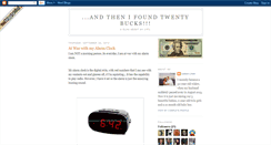 Desktop Screenshot of andthenifoundtwentybucks.blogspot.com