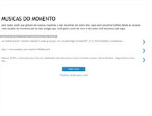 Tablet Screenshot of musicasdomomento2.blogspot.com