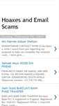 Mobile Screenshot of hoaxesandemailscams.blogspot.com