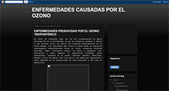 Desktop Screenshot of enfermedadesozono.blogspot.com