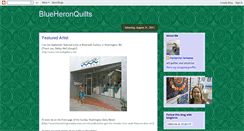 Desktop Screenshot of blueheronquilts2.blogspot.com