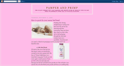 Desktop Screenshot of pamperandprimp.blogspot.com