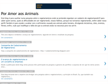 Tablet Screenshot of poramoraosanimais.blogspot.com