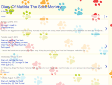 Tablet Screenshot of diaryofmatildathesockmonkey.blogspot.com