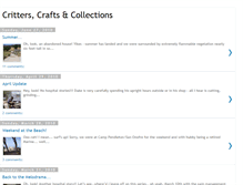 Tablet Screenshot of critterscraftsandcollections.blogspot.com