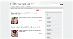 Desktop Screenshot of fullversionsforfree.blogspot.com