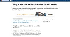 Desktop Screenshot of cheap-baseball-bats-reviews.blogspot.com