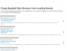 Tablet Screenshot of cheap-baseball-bats-reviews.blogspot.com