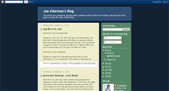 Desktop Screenshot of joealterman.blogspot.com