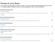 Tablet Screenshot of friendsoflarryreese.blogspot.com