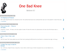 Tablet Screenshot of onebadknee.blogspot.com