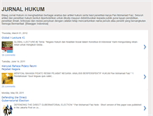 Tablet Screenshot of jurnalhukum.blogspot.com