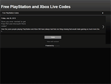 Tablet Screenshot of 4freepsncodes.blogspot.com